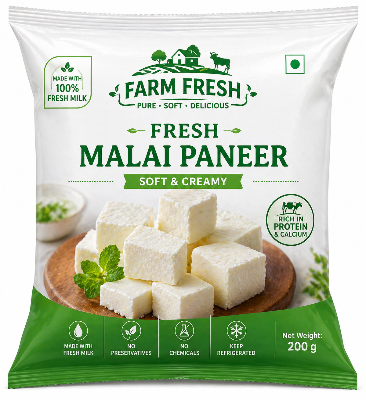 Fresh Malai Paneer